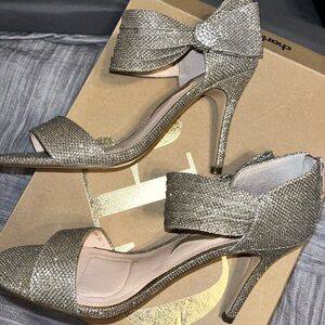 Sparkly Open Toe Heels ✨